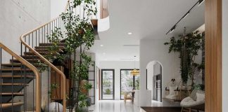 Ngôi nhà sang trọng với không gian phong cách màu xanh