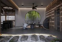 Ngôi nhà Việt với nội thất được thiết kế theo phong cách vòng tròn
